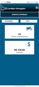Entregador bis Cardápio screenshot 1