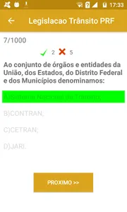 1000 Questões de trânsito 2023 screenshot 0