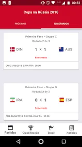 Copa do Mundo 2018: Tabela dos screenshot 2