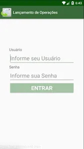 Lançamento de Operações screenshot 0