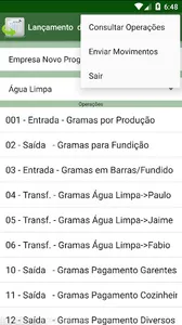 Lançamento de Operações screenshot 2