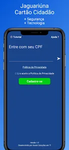 Jaguariúna Cartão Cidadão screenshot 1