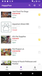 HappyPaw - Find Pet Shops Near screenshot 2