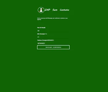 Mensagens sem gravar Contato screenshot 3