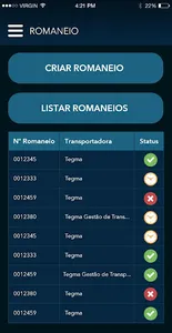 Sistema de Gestão de Pátio Aut screenshot 2