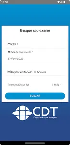 CDT Entrega de Exames screenshot 1