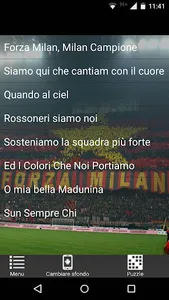 Rossonero - Canzoni del Tifosi screenshot 0