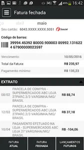 Financial Cartões screenshot 2