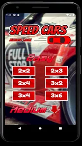 Memory Game - Speed Cars screenshot 0