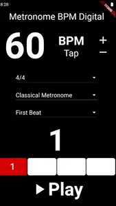 Metronome Beat Tempo and Tap screenshot 0
