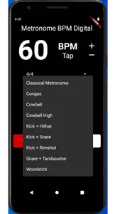 Metronome Beat Tempo and Tap screenshot 2