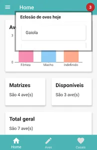 Controle de criação de aves screenshot 1