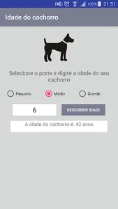 Idade do cachorro screenshot 1