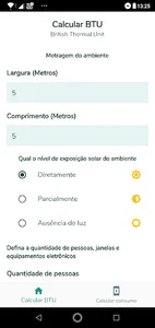 Calculadora de Consumo e BTU screenshot 0