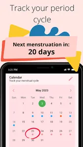 Menstrual Calendar screenshot 0