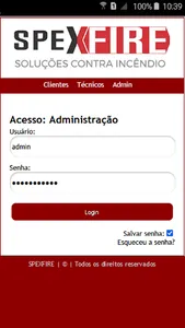 SPEXFIRE SOLUÇÕES C. INCÊNDIO screenshot 0
