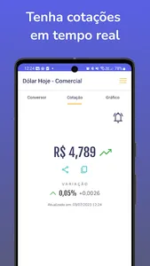 Dólar Hoje: cotações e alertas screenshot 2