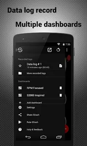 Hondata s300 dash logger-SDash screenshot 2