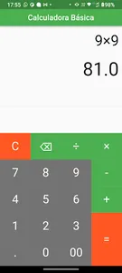 Calculadora Básica screenshot 1
