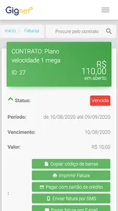 Gignet Fibra screenshot 1