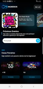 Go Ingressos App screenshot 0