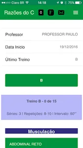 Razões do Corpo Academia screenshot 1
