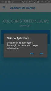 Abertura de horário screenshot 2