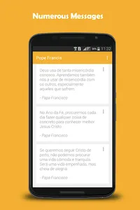 Messages from Pope Francis screenshot 1