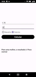 Calculadora de Peso Ideal screenshot 1
