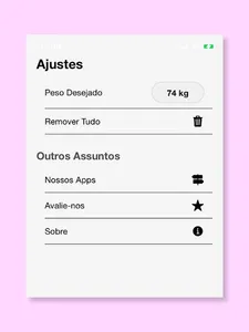 Diário de Peso Ideal screenshot 10