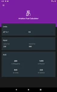 Knapp Aviation Fuel Calculator screenshot 11