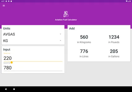 Knapp Aviation Fuel Calculator screenshot 14
