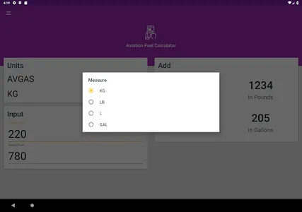 Knapp Aviation Fuel Calculator screenshot 16