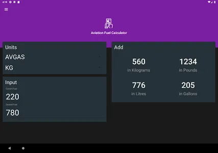 Knapp Aviation Fuel Calculator screenshot 18