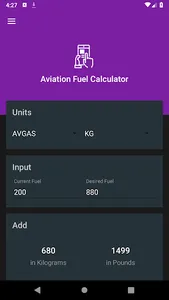 Knapp Aviation Fuel Calculator screenshot 4
