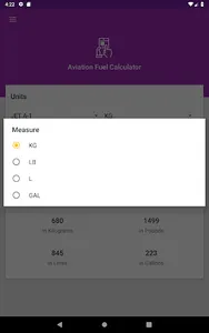 Knapp Aviation Fuel Calculator screenshot 9