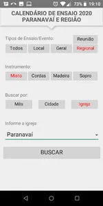 AGENDA DE ENSAIO 2020 - PARANA screenshot 4