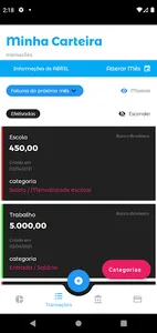 Minha Carteira - Seu orçamento screenshot 1