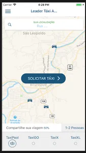 Leader Táxi App - Demonstração screenshot 1