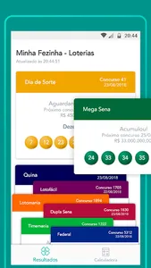 Minha Fezinha - Resultados Jog screenshot 1