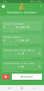 Millionaire Calculator screenshot 3