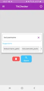 TikChecker screenshot 2