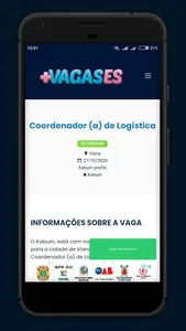 Mais Vagas ES screenshot 2