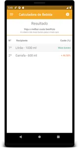 Calculadora de Bebida Cerveja screenshot 2