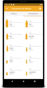 Calculadora de Bebida Cerveja screenshot 3