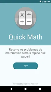 Quick Math - Resolva problemas screenshot 0