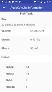 AquaCalc Lite screenshot 0