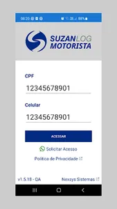 Suzanlog Motorista screenshot 2