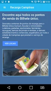 Bilhete único - Pontos de reca screenshot 1
