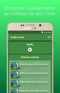 Verdão Online - Notícias do Pa screenshot 1